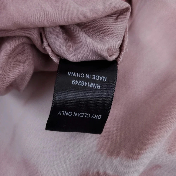 AAKAA Dusty Rose Tie Dye Faux Wrap Romper M - Picture 11 of 11